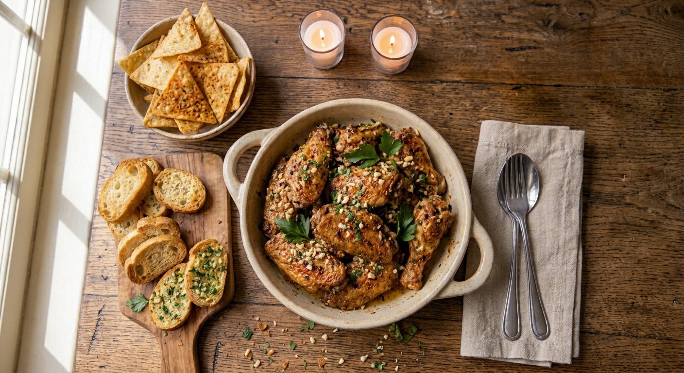 Chicken Wings with Garlic Butter