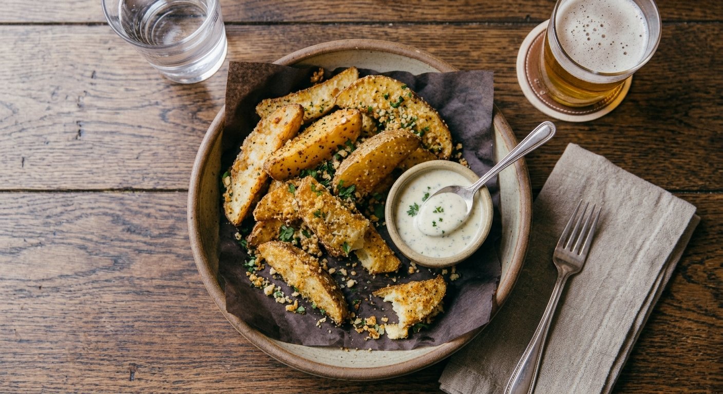 Garlic Parmesan Potato Wedges