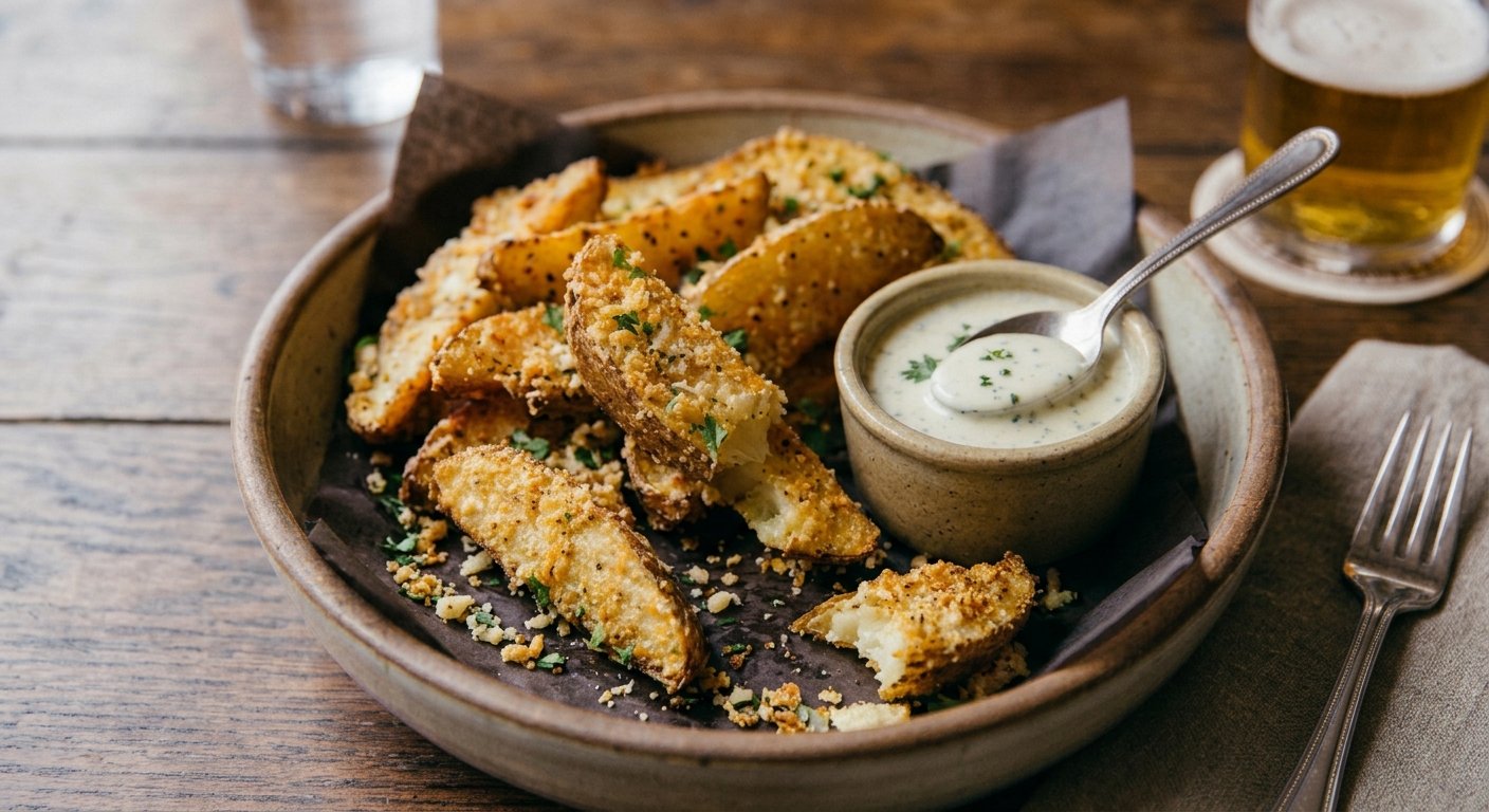 Garlic Parmesan Potato Wedges